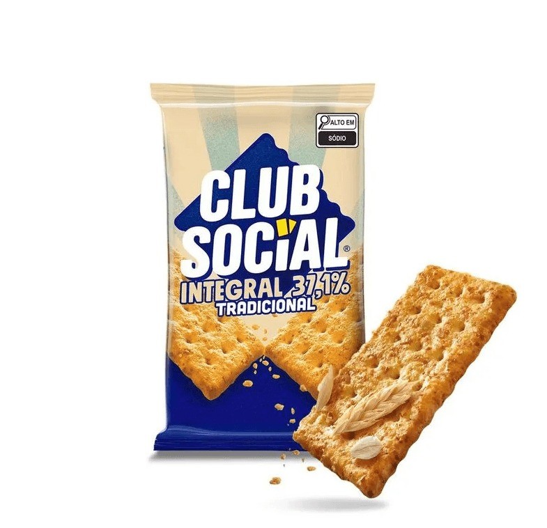 BISCOITO CLUB SOCIAL INTEGRAL 144 G