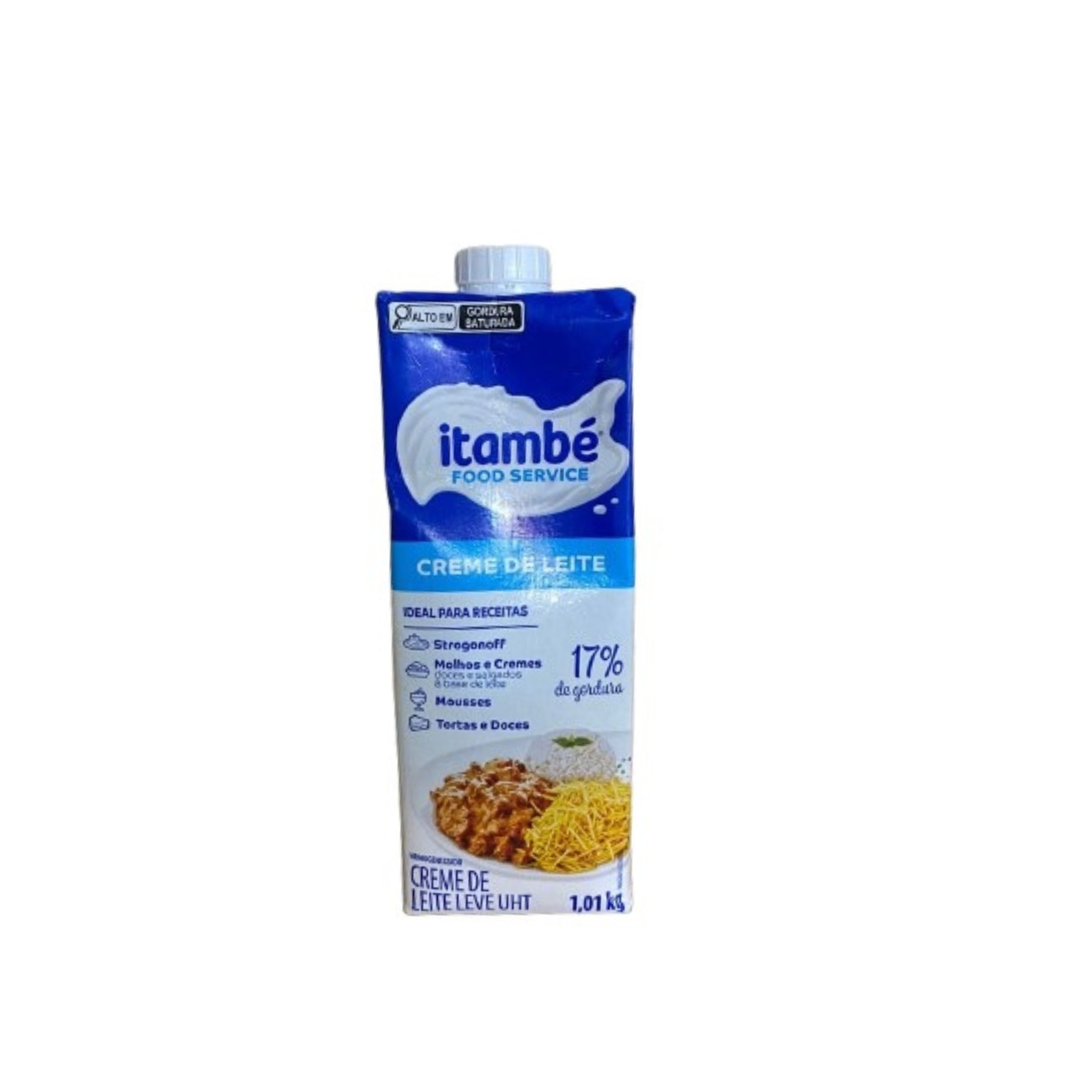 CREME DE LEITE 1,01KG TP ITAMBE CART 17%