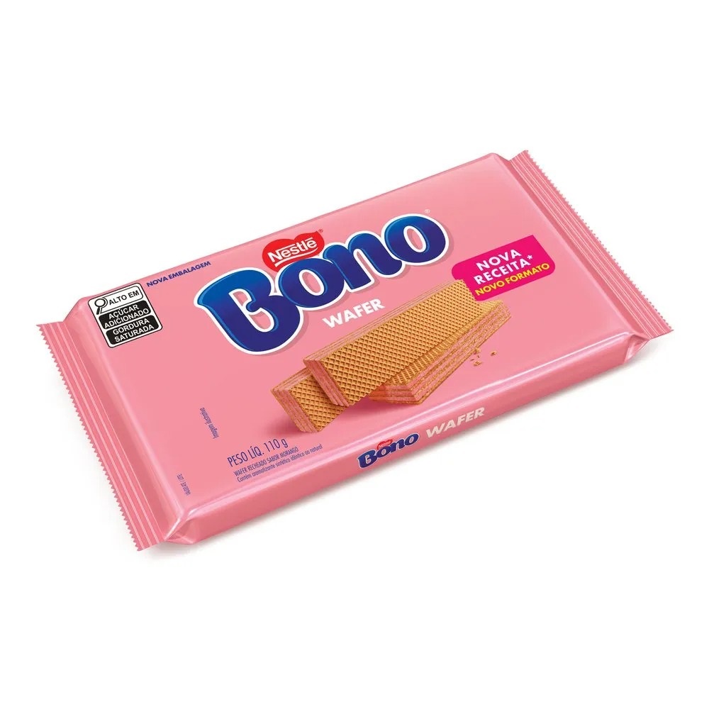 BISC WAFER BONO MORANGO 110G