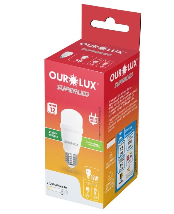 LAMPADA SUPERLED OUROLUX MINI 12W 6500K