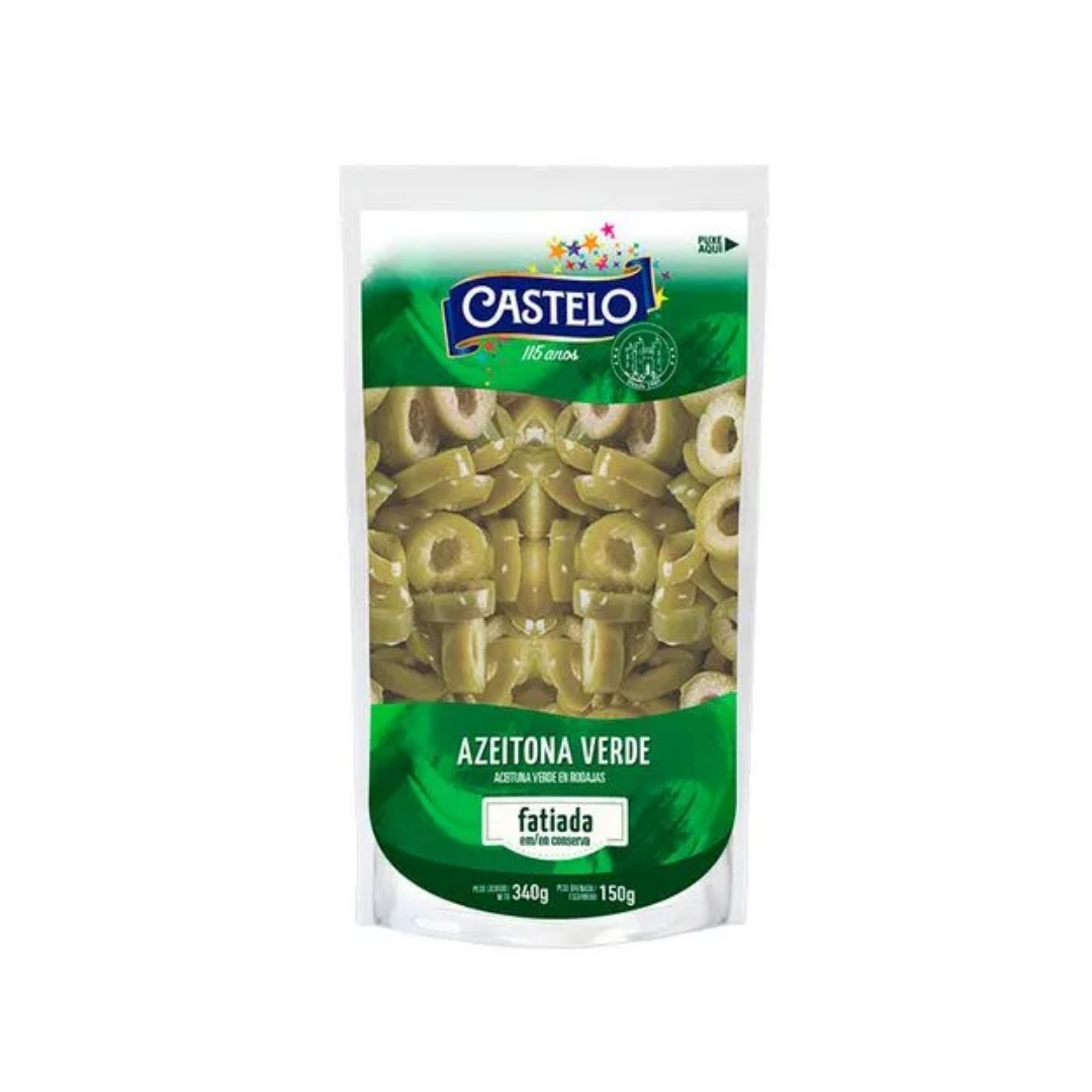 AZEITONA VERD FATIADA CASTELO SC 150G