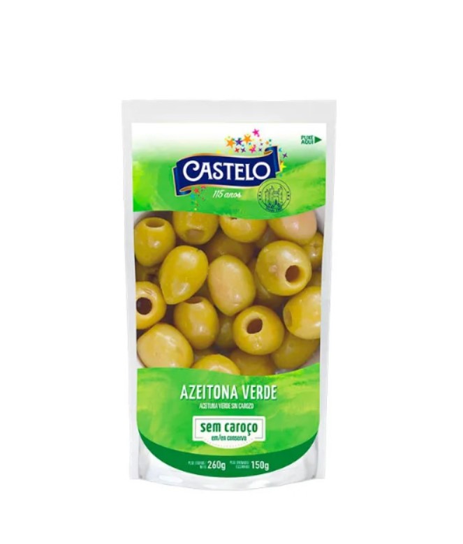 AZEITONA VERD S/CAROCO CASTELO SC 80G