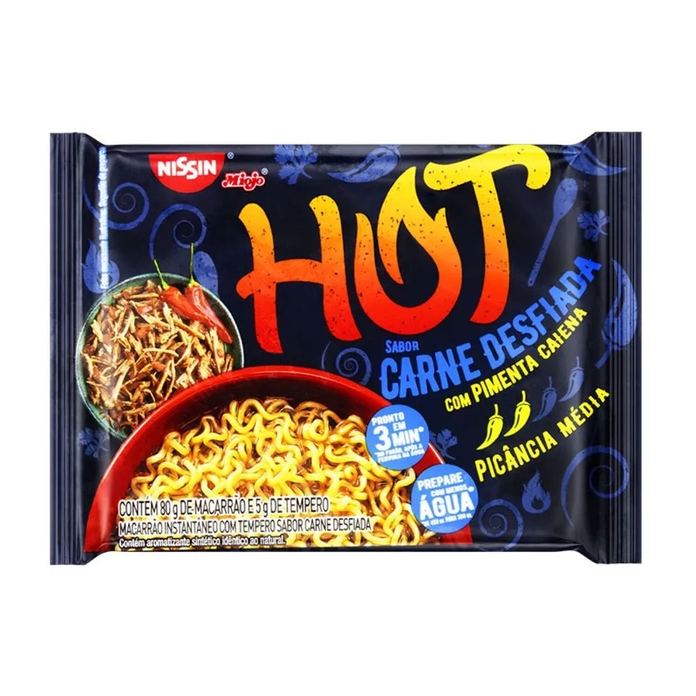 MACARRAO INST. 85 G NISSIN CARN DESF HOT