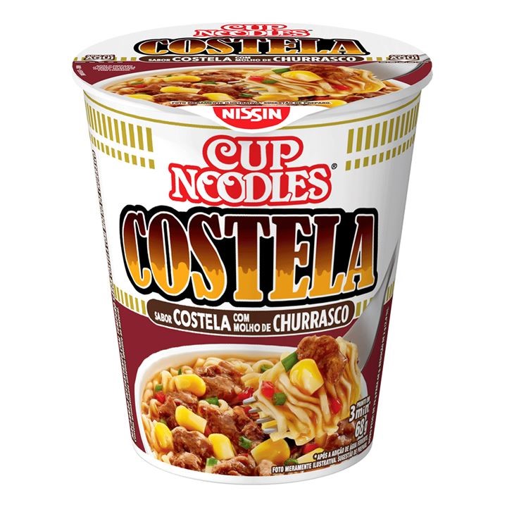 CUP NOODLES 68G NISSIN COST C/ CHURRAS