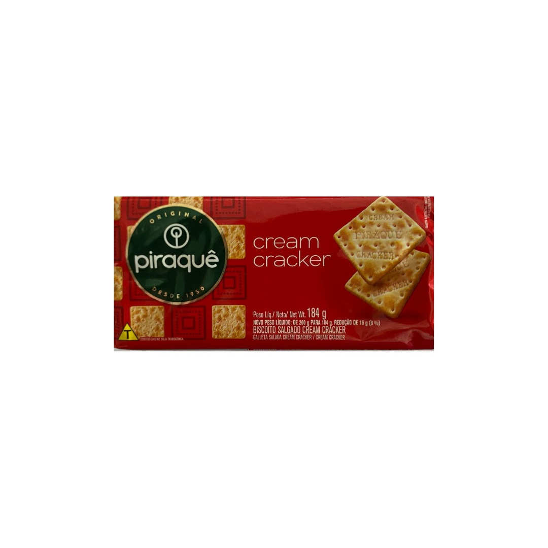 BISCOITO PIRAQUE 184 G CREAM CRACKER