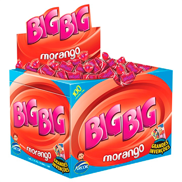 CHICLETE ARCOR BIG BIG MORANGO