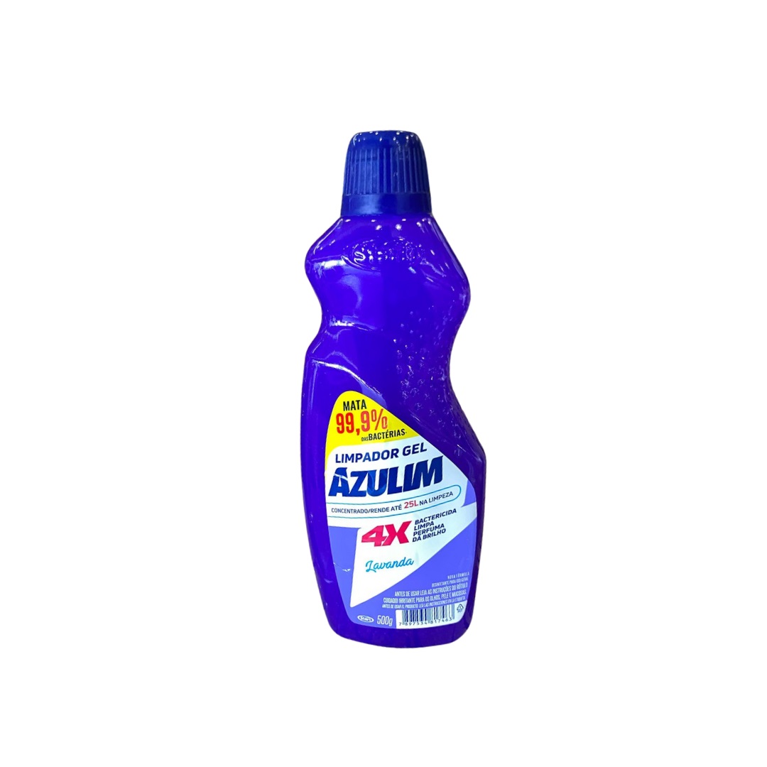 LIMPADOR GEL AZULIM 500 ML LAVANDA