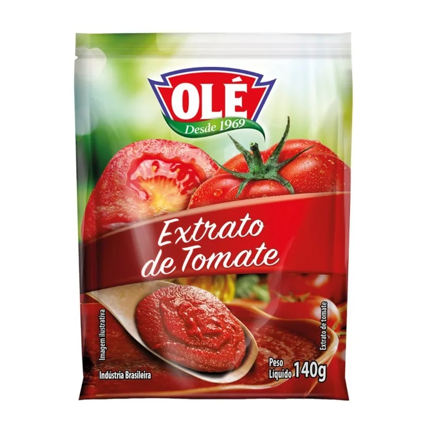 EXTRATO DE TOMATE SACHE 140G OLÉ
