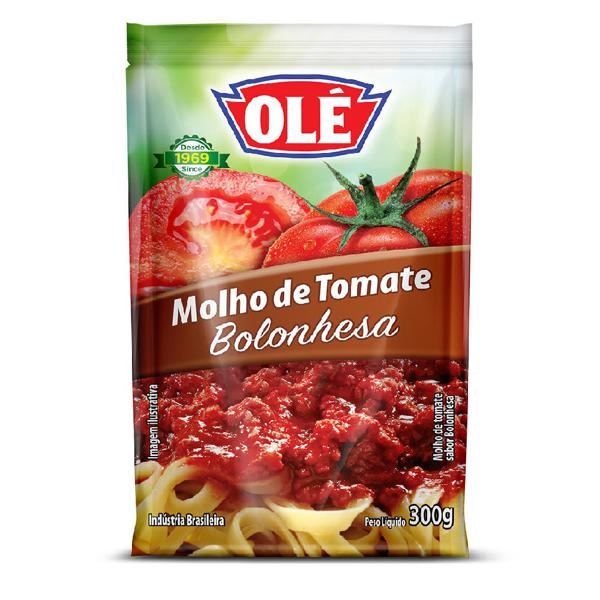 MOLHO TOMATE BOLONHESA SACHE 300G OLÉ