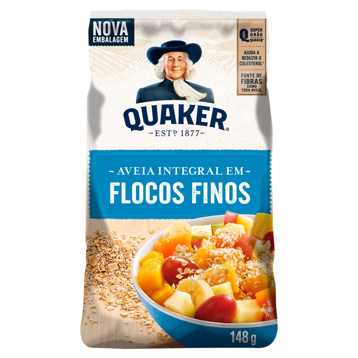 AVEIA QUAKER FLOCOS FINOS 148 G