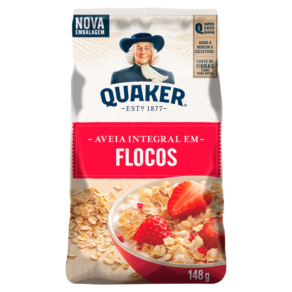AVEIA QUAKER FLOCOS REGULARES 148 G