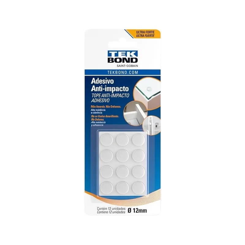 TB ANTI IMPACTO TEKB  12MM CART 12UN