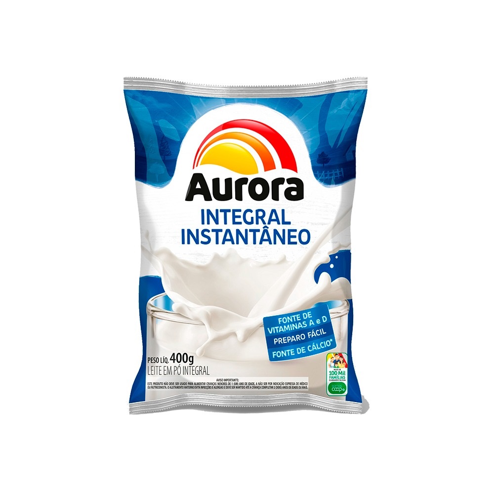LEITE EM PO INTEGRAL AURORA 400G