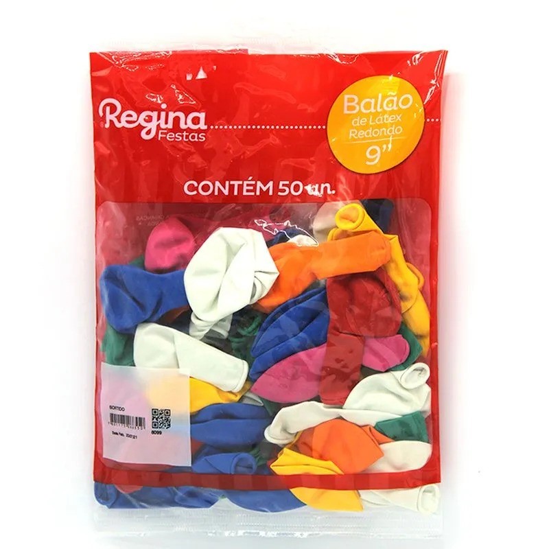 BALAO LATEX PERA SORTIDAS 65 POL 50UN