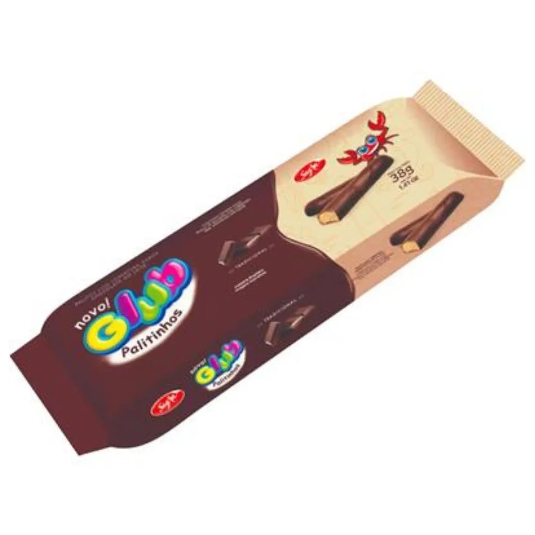 BISCOITO PALITO GLUB COB CHOCOLATE 38G
