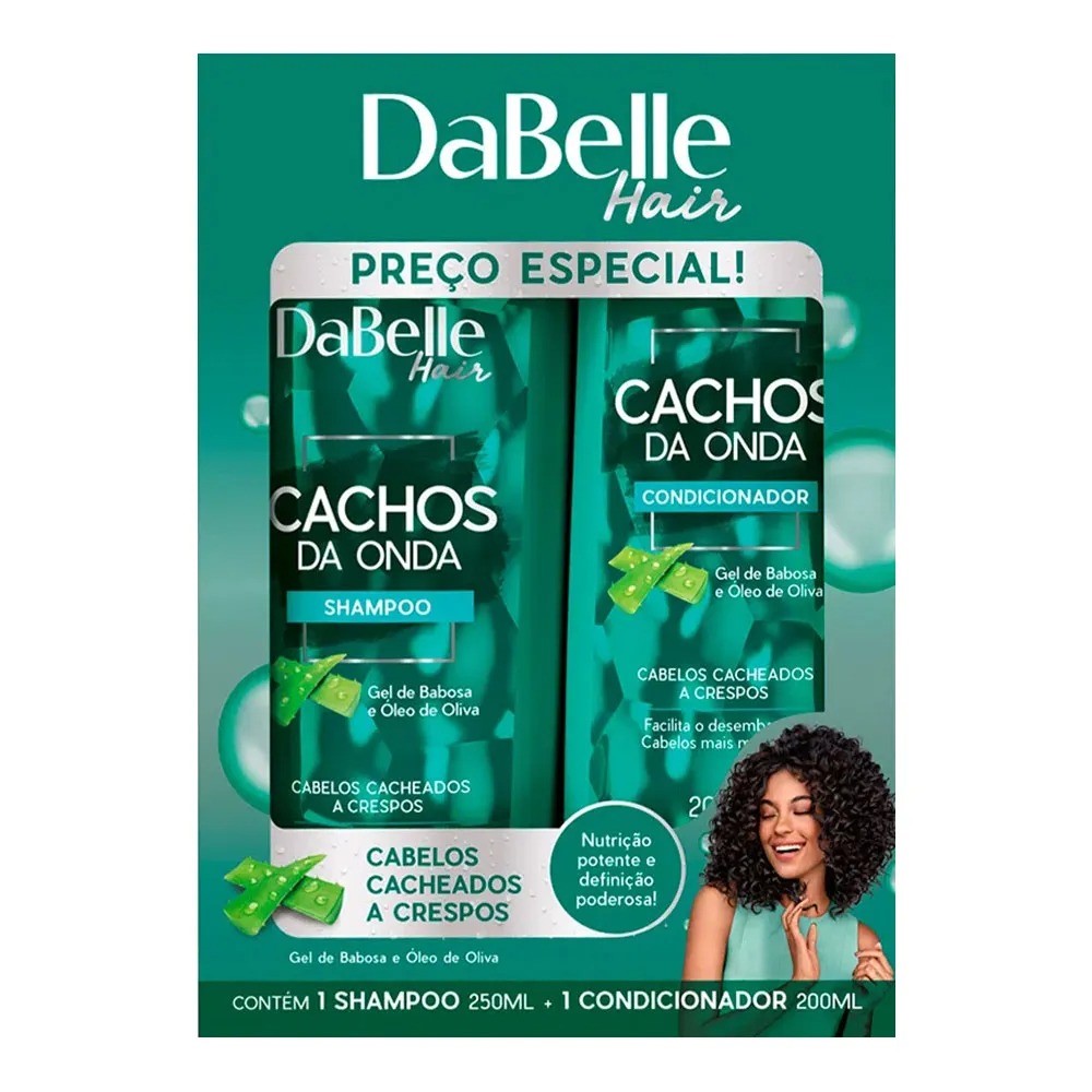 KIT SH+COND DABELLE 250+200ML CACHOS OND