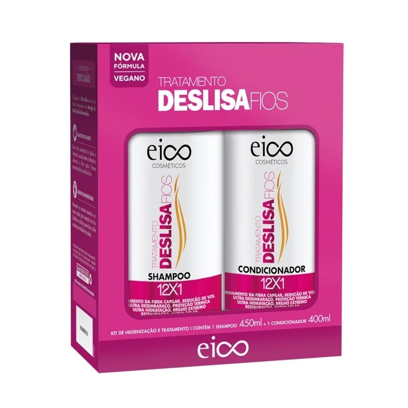 KIT SH+COND EICO 450+400ML DESLISA FIOS