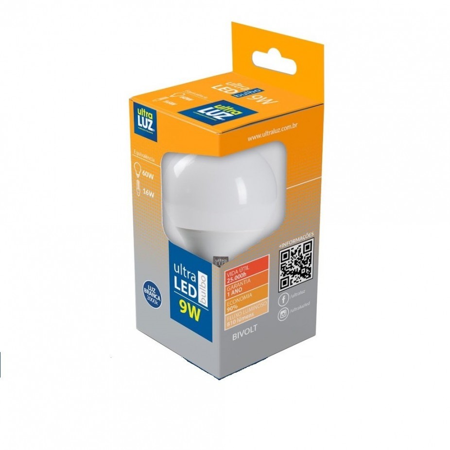 LAMPADA ULTRALUZ LED 9W 6500K