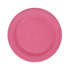 PRATO DESCARTAVEL ROSA 15 CM C/10
