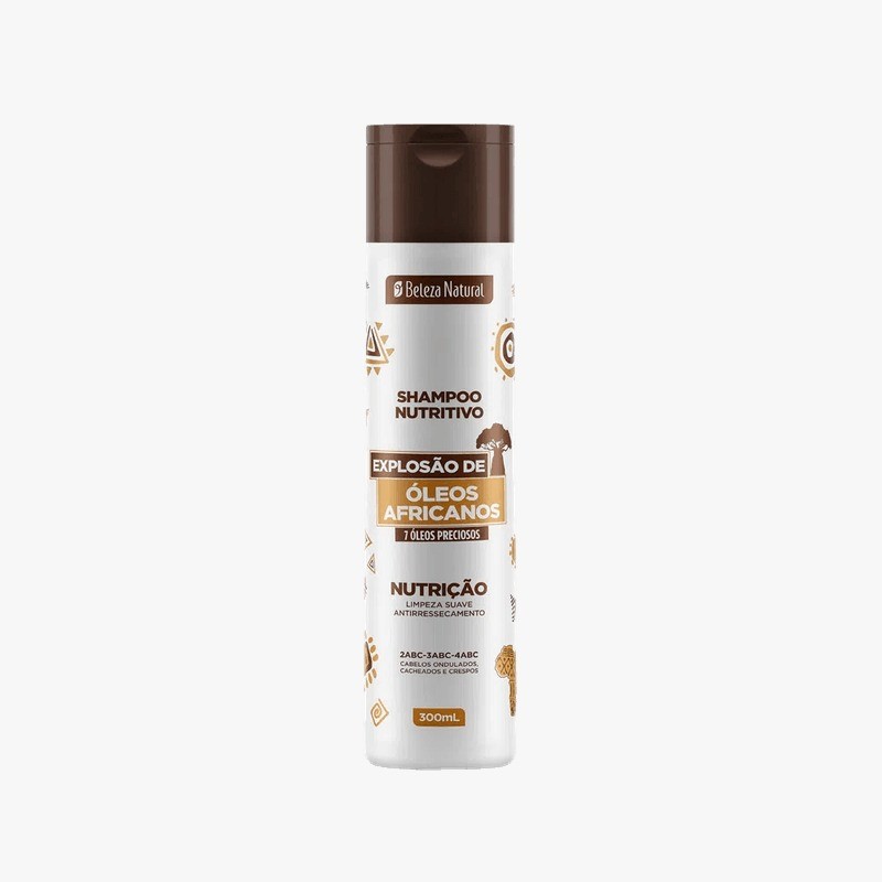 SHAMPOO BELEZA NAT OLEOS AFRICANOS 300ML