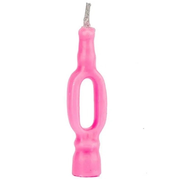 VELA ANIVERSARIO ROSA N°0 C/1 UN