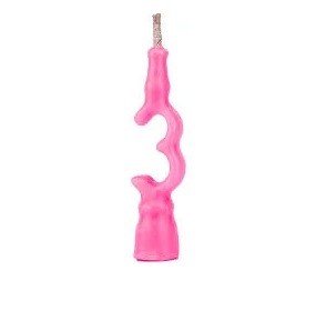 VELA ANIVERSARIO ROSA N°3 C/1 UN