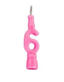 VELA ANIVERSARIO ROSA N°6 C/1 UN