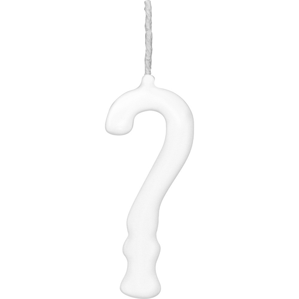 VELA PARABENS BRANCO INTERROGACAO C/1 UN
