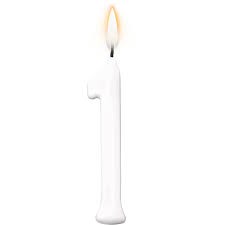 VELA PARABENS BRANCO N°1 C/1 UN