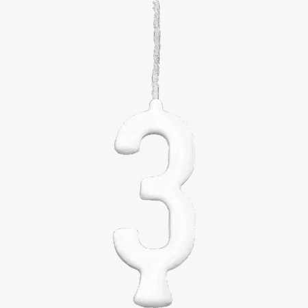 VELA PARABENS BRANCO N°3 C/1 UN