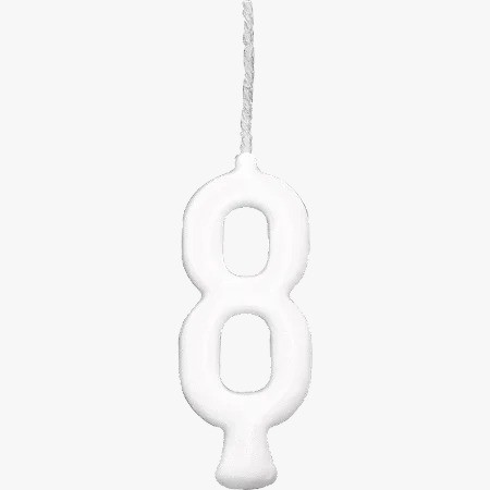 VELA PARABENS BRANCO N°8 C/1 UN