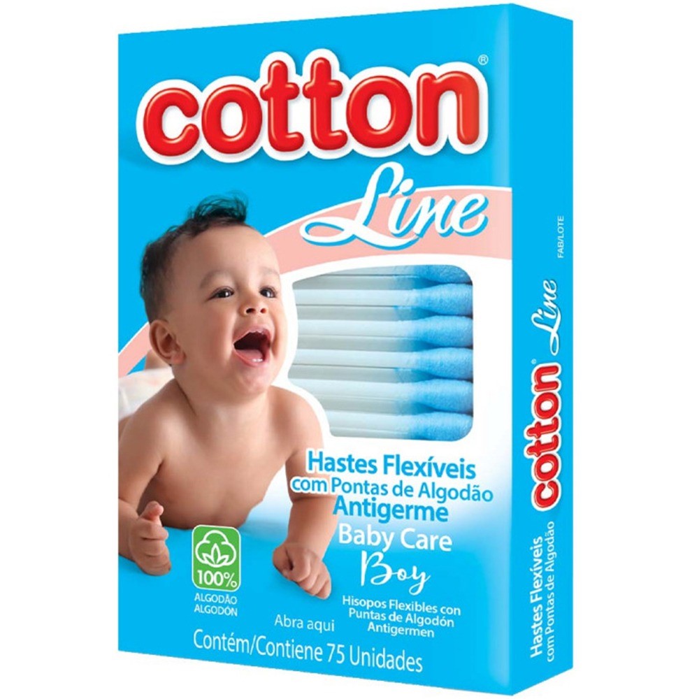 CO COTONETE FLEX COTTON BABY BOY 75UN