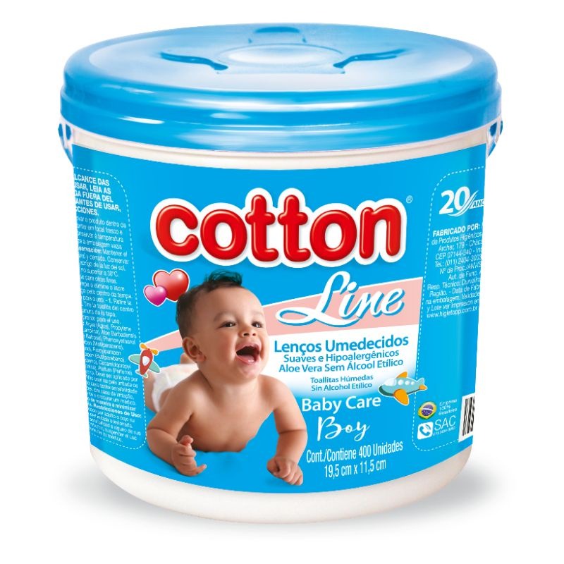 CO LENCOS UMED BALDE AZUL COTTON 400UN