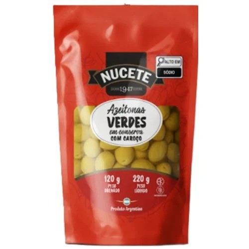 AZEITONA VERDE COM CAROCO NUCETE 120G