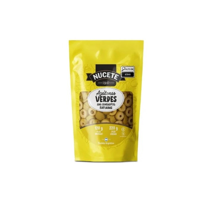 AZEITONA VERDE FATIADA NUCETE 120G