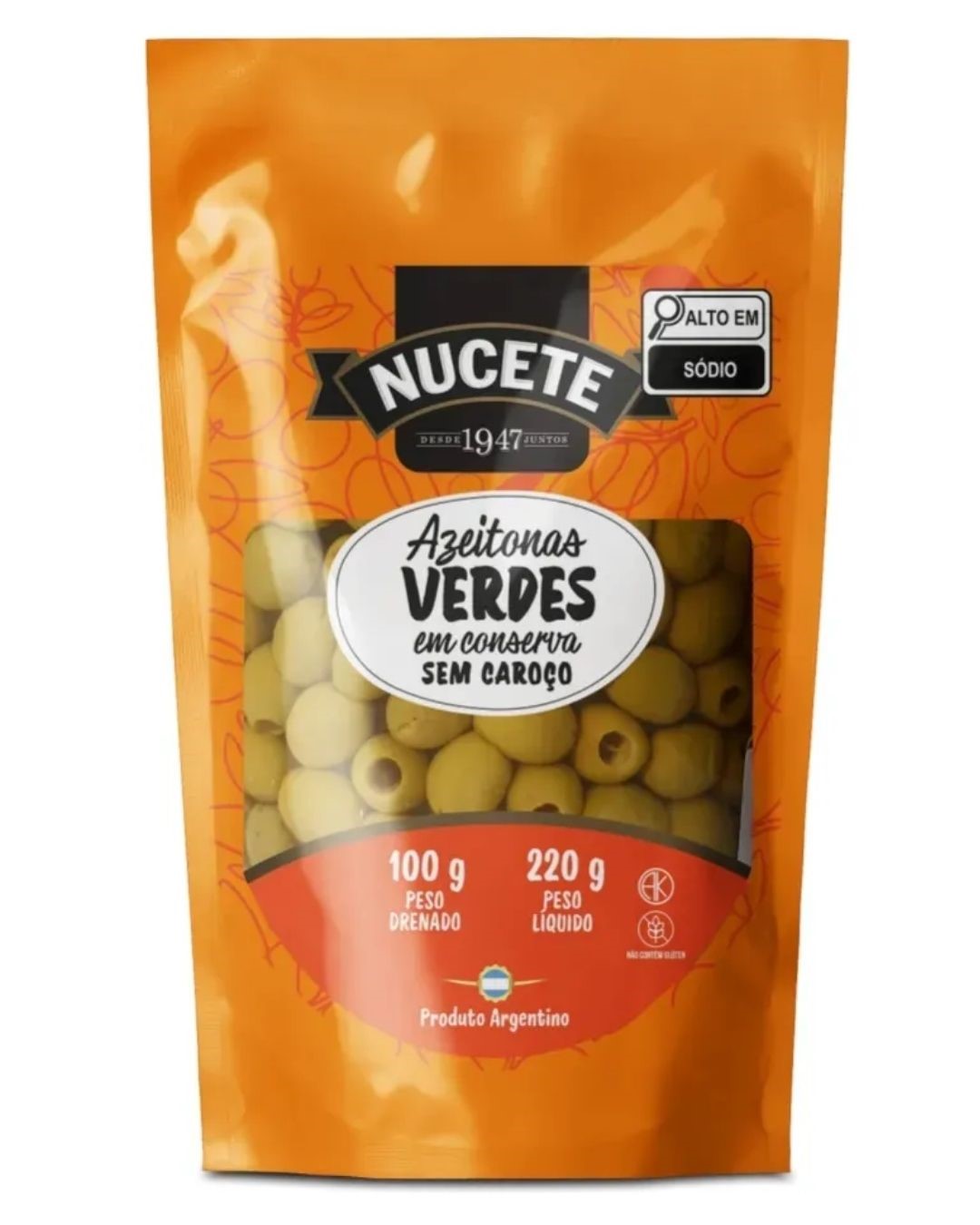 AZEITONA VERDE SEM CAROCO NUCETE 100G