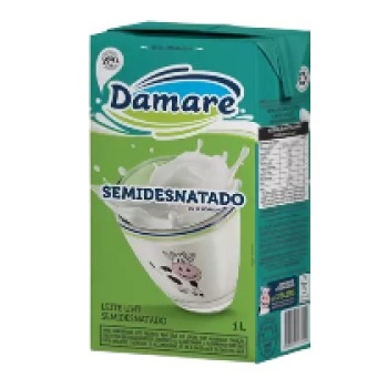 LEITE DAMARE SEMI DESNATADO 1 L