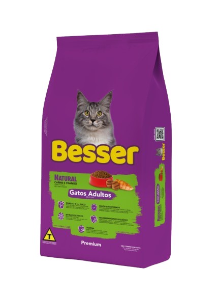 VB RACAO BESSER NATURAL GATOS AD 10,1KG