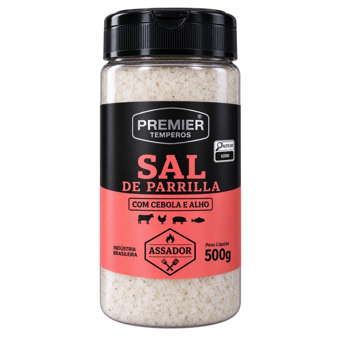 SAL DE PARRILLA CEBOLA/ALHO PREMIER 500G