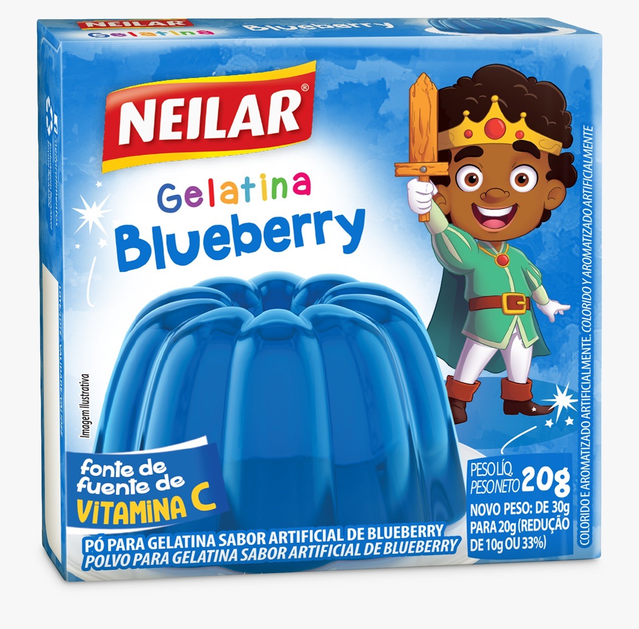 GELATINA NEILAR BLUEBERRY 20G