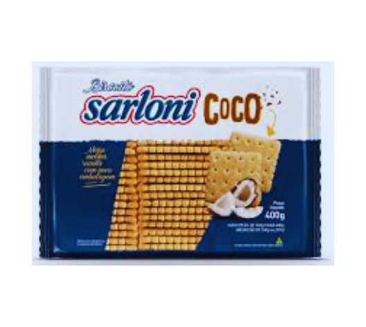 BISCOITO SARLONI 400 G COCO