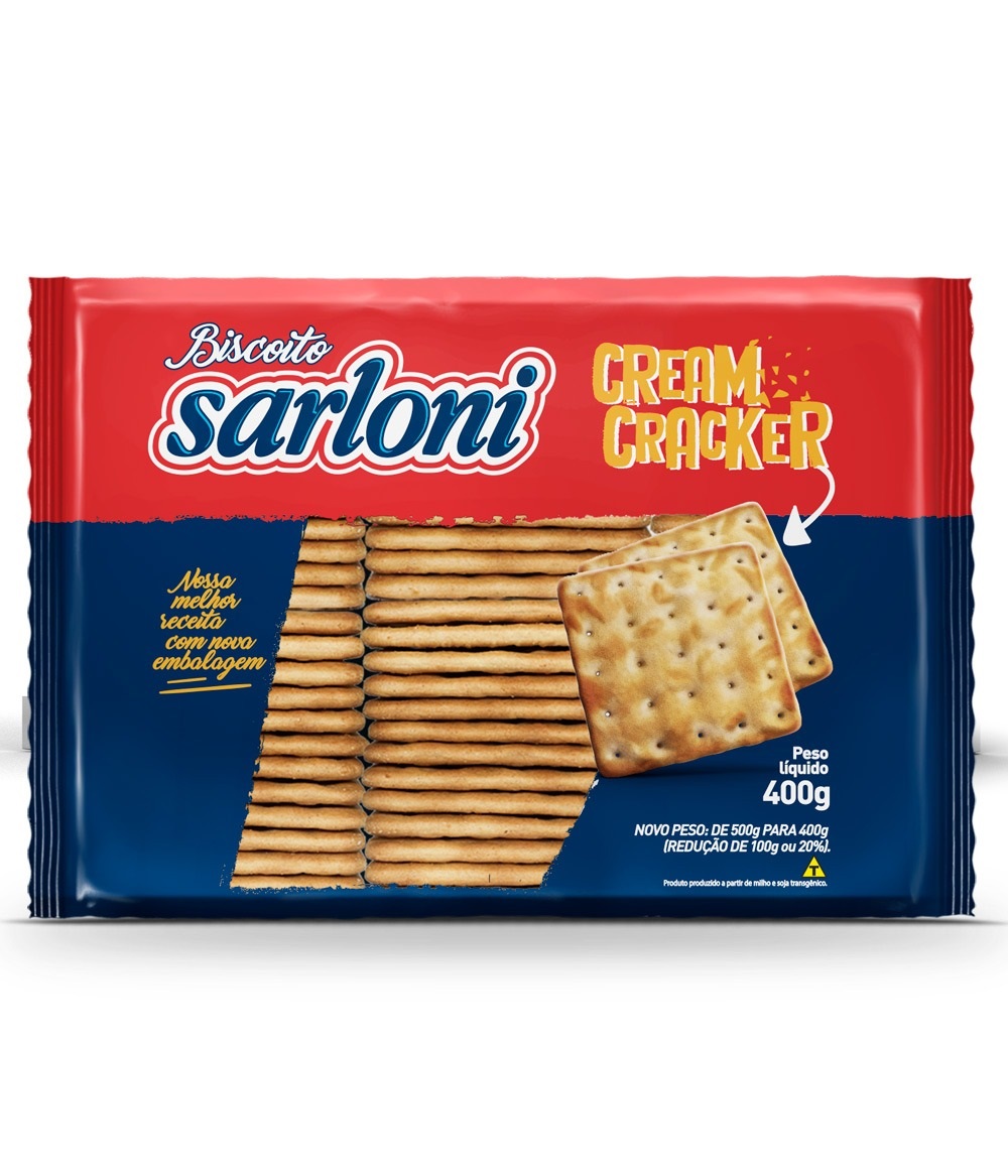 BISCOITO SARLONI 400G  C.CRACKER
