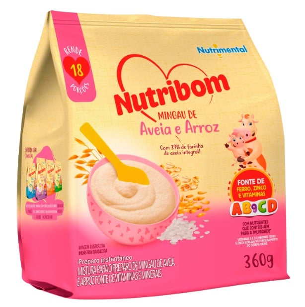 MINGAU NUTRIBOM AVEIA E ARROZ 360G