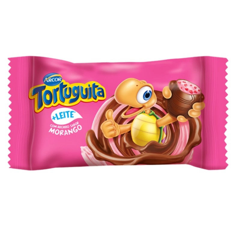 CHOC. TORTUGUITA ARCOR 15.5G MORANGO