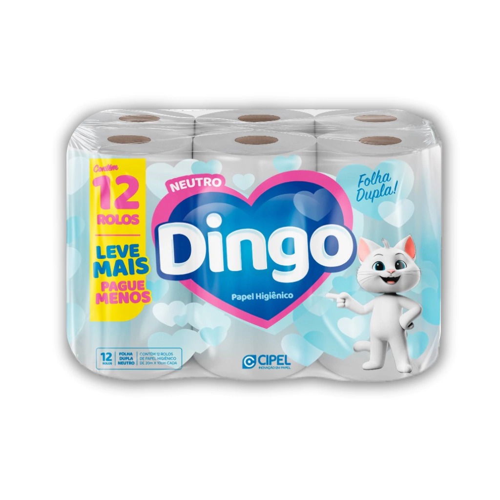 PAPEL HIG. DINGO FOLHA DUPLA 20M
