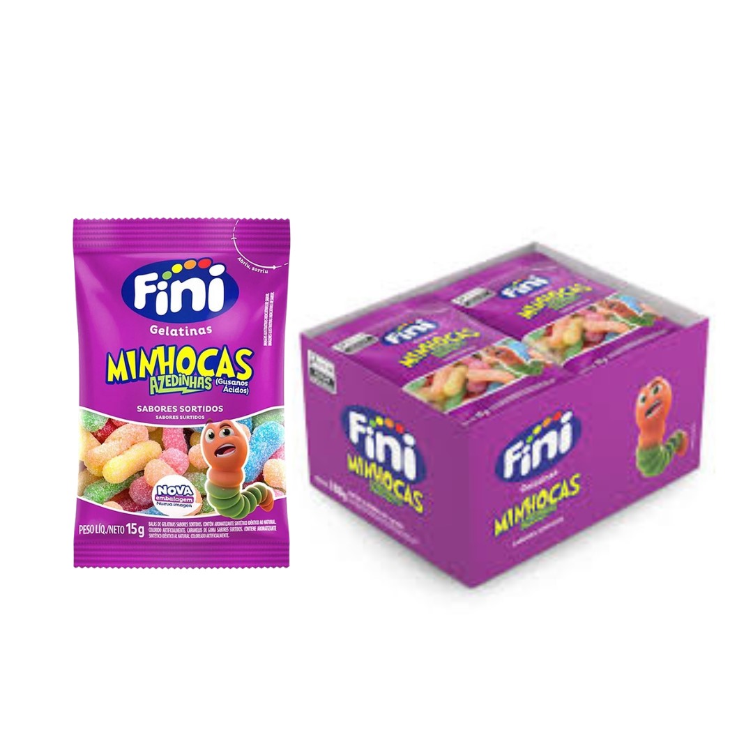 FI BALA GELATINA FINI MINHOCA CITRIC 15G