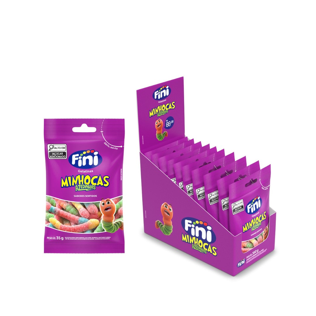 FI BALA GELATINA FINI MINHOCA CITRIC 35G