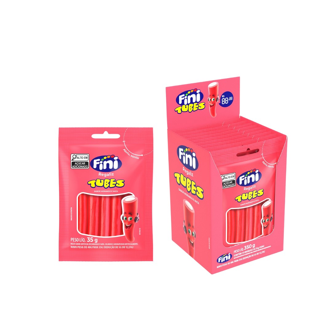 FI BALA FINI TUBES MORANGO 35G