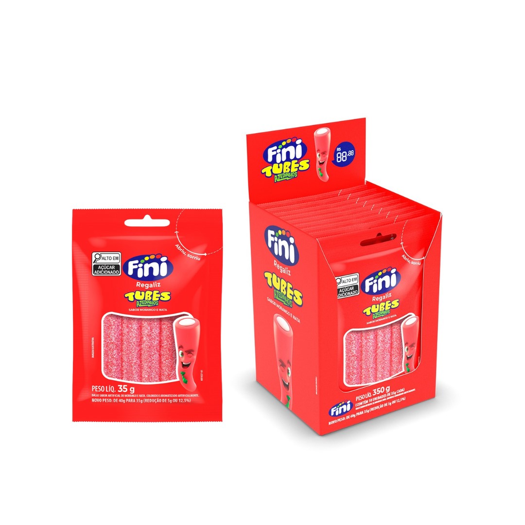 FI BALA FINI TUBES MORANGO CITRIC 35G