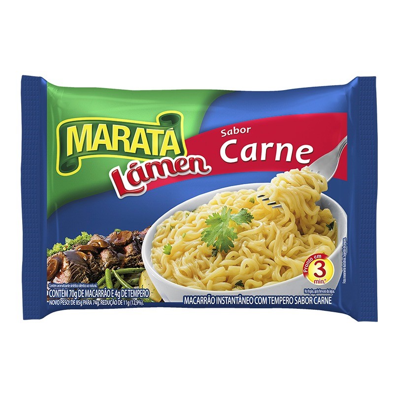 MACARRAO INST. 74G MARATA CARNE